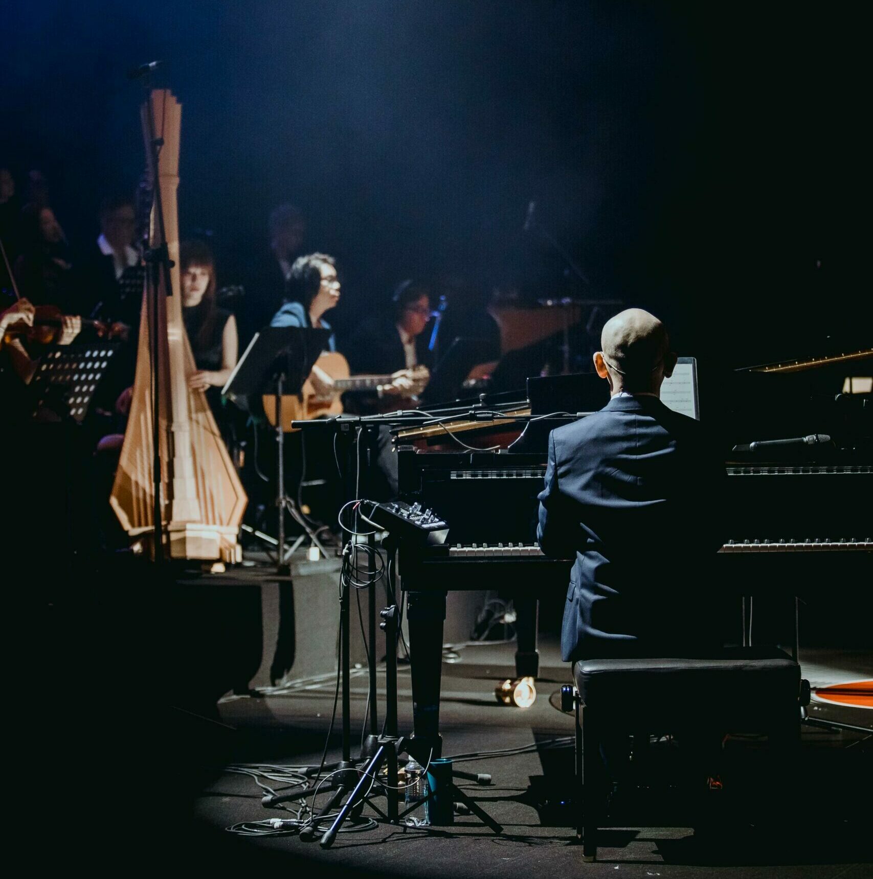 concert dans le noir